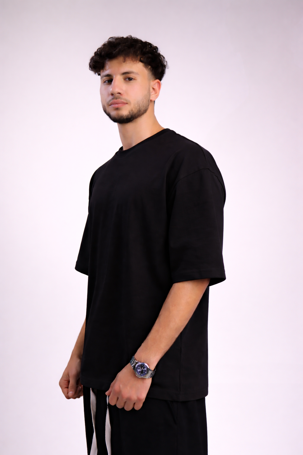 Black oversized T-shirt