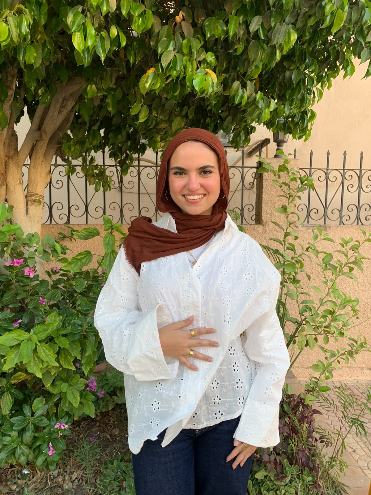 White Broderie Blouse