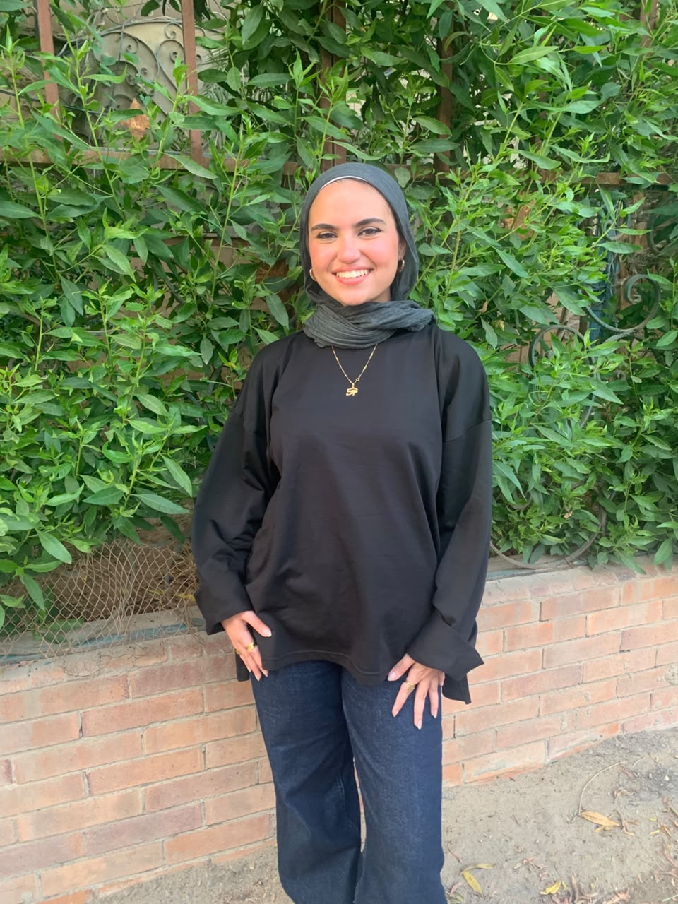 Women's black Oversized T-Shirt