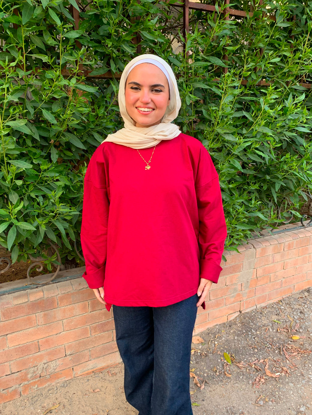 Women's burgundy oversized T-Shirt