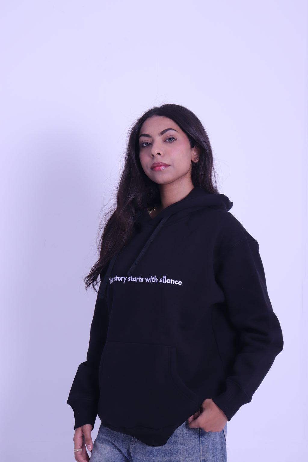 your story hoodie - black