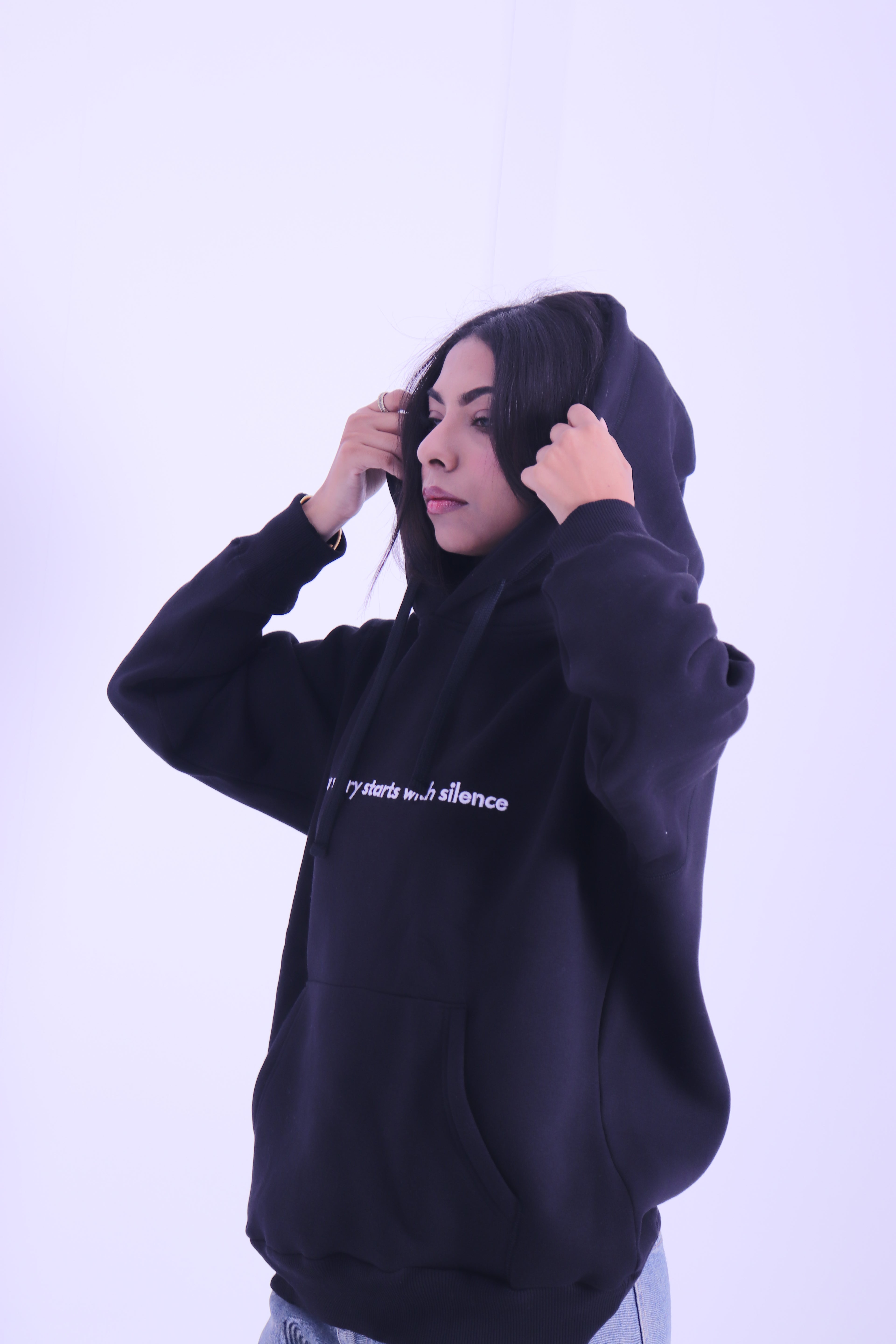 your story hoodie - black