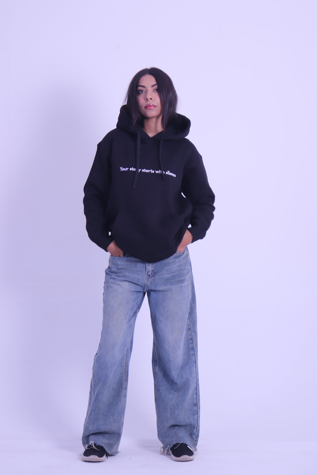 your story hoodie - black