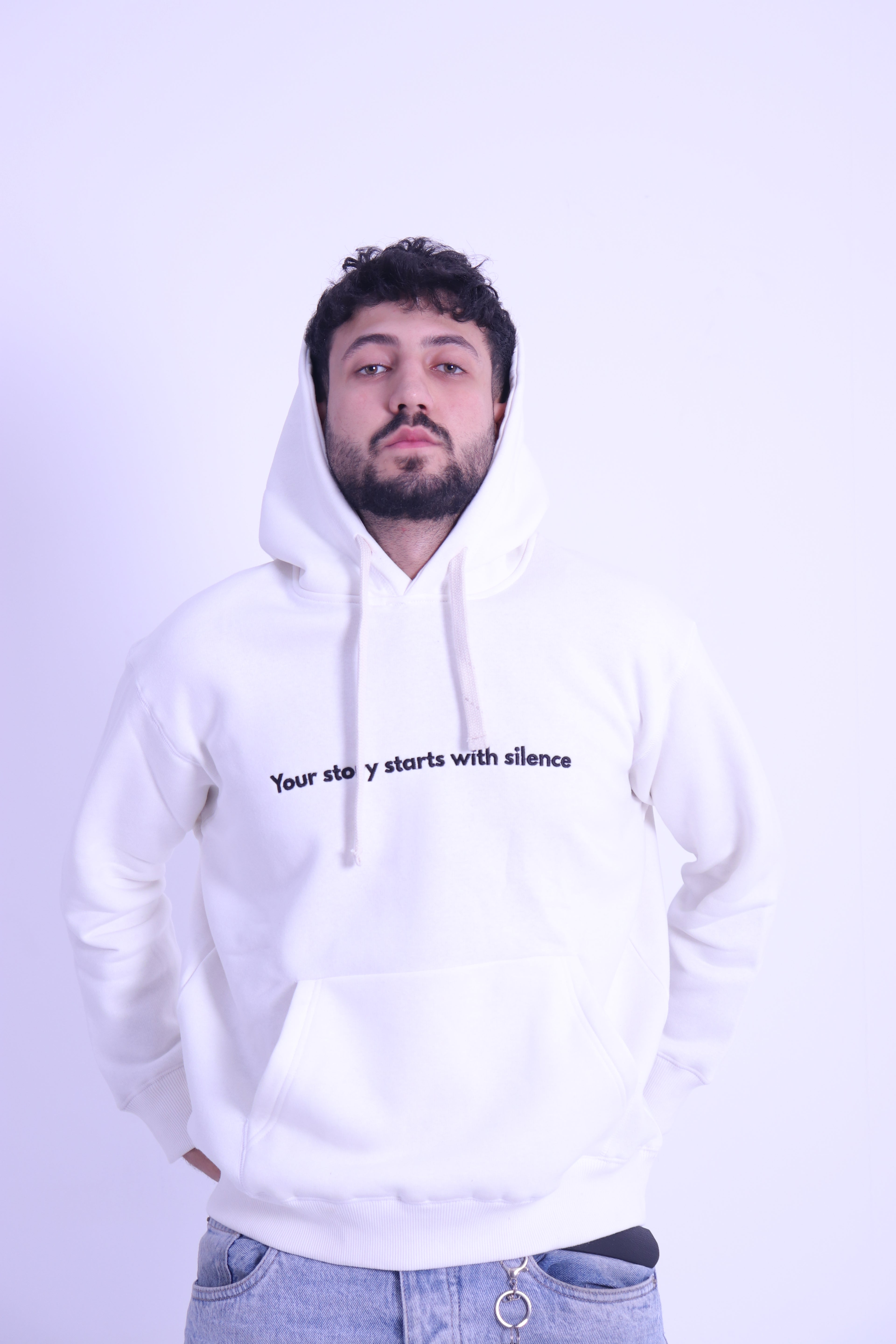 your story hoodie - off white