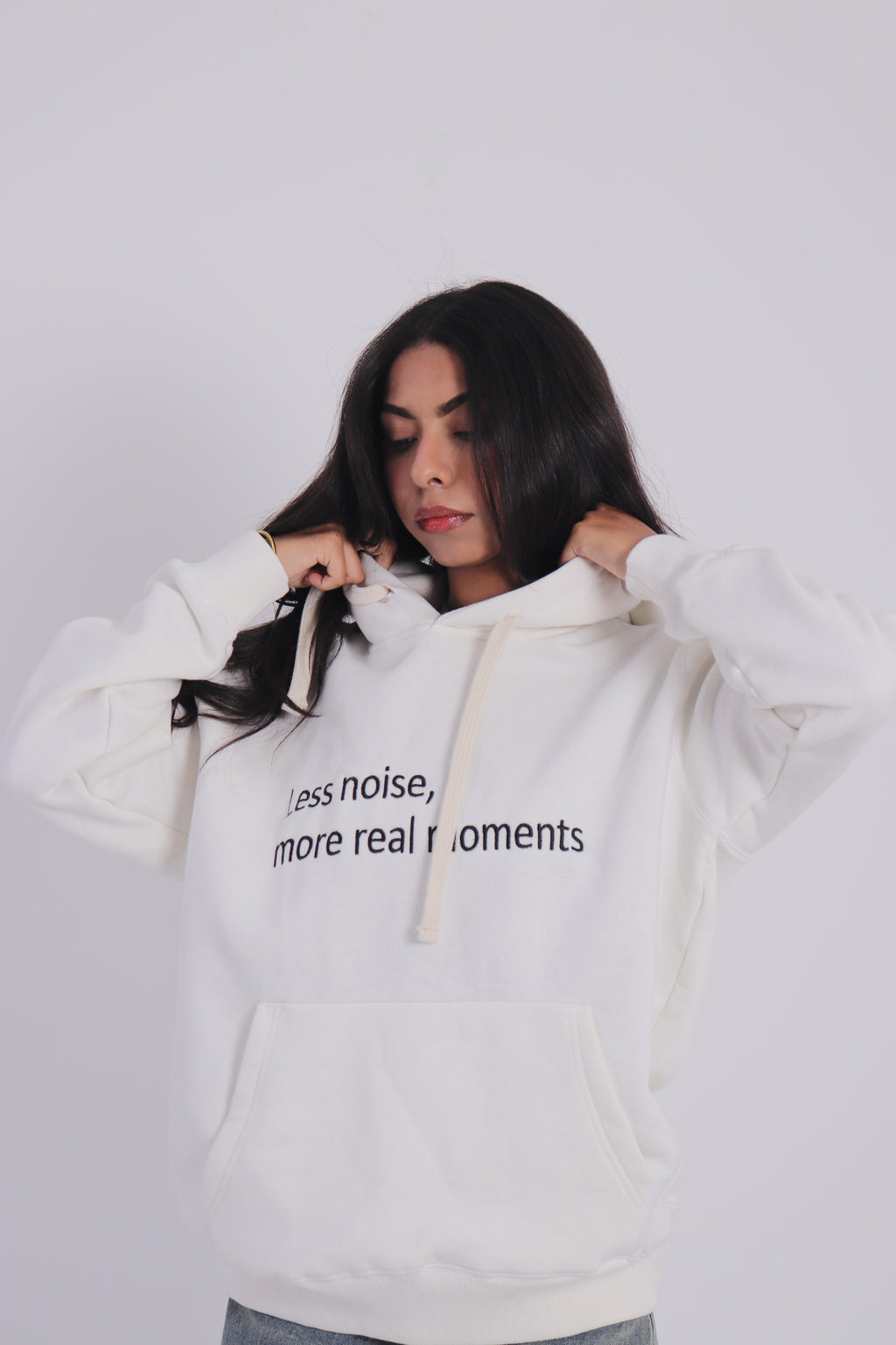 less noise hoodie - off white