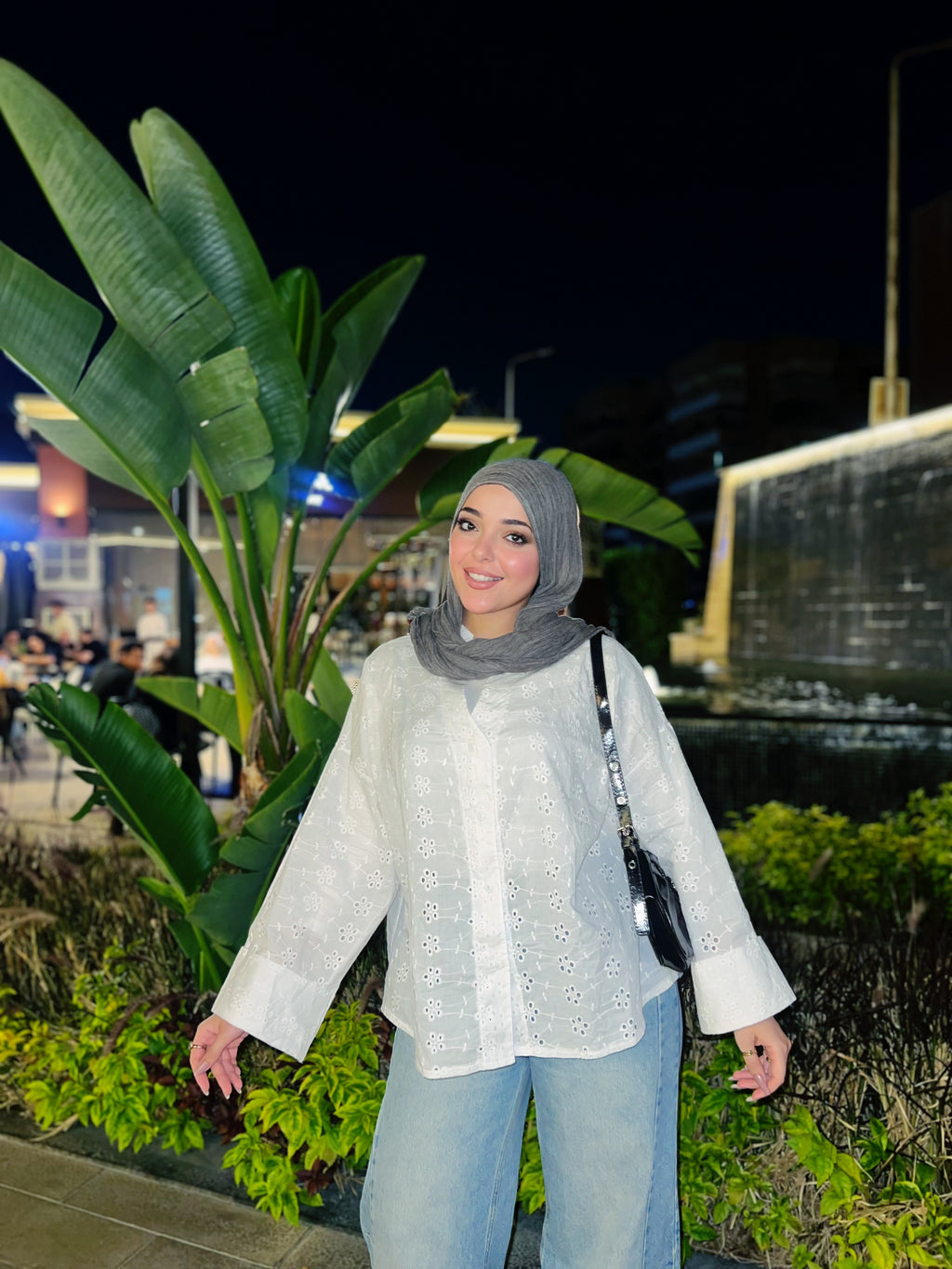 White Broderie Blouse