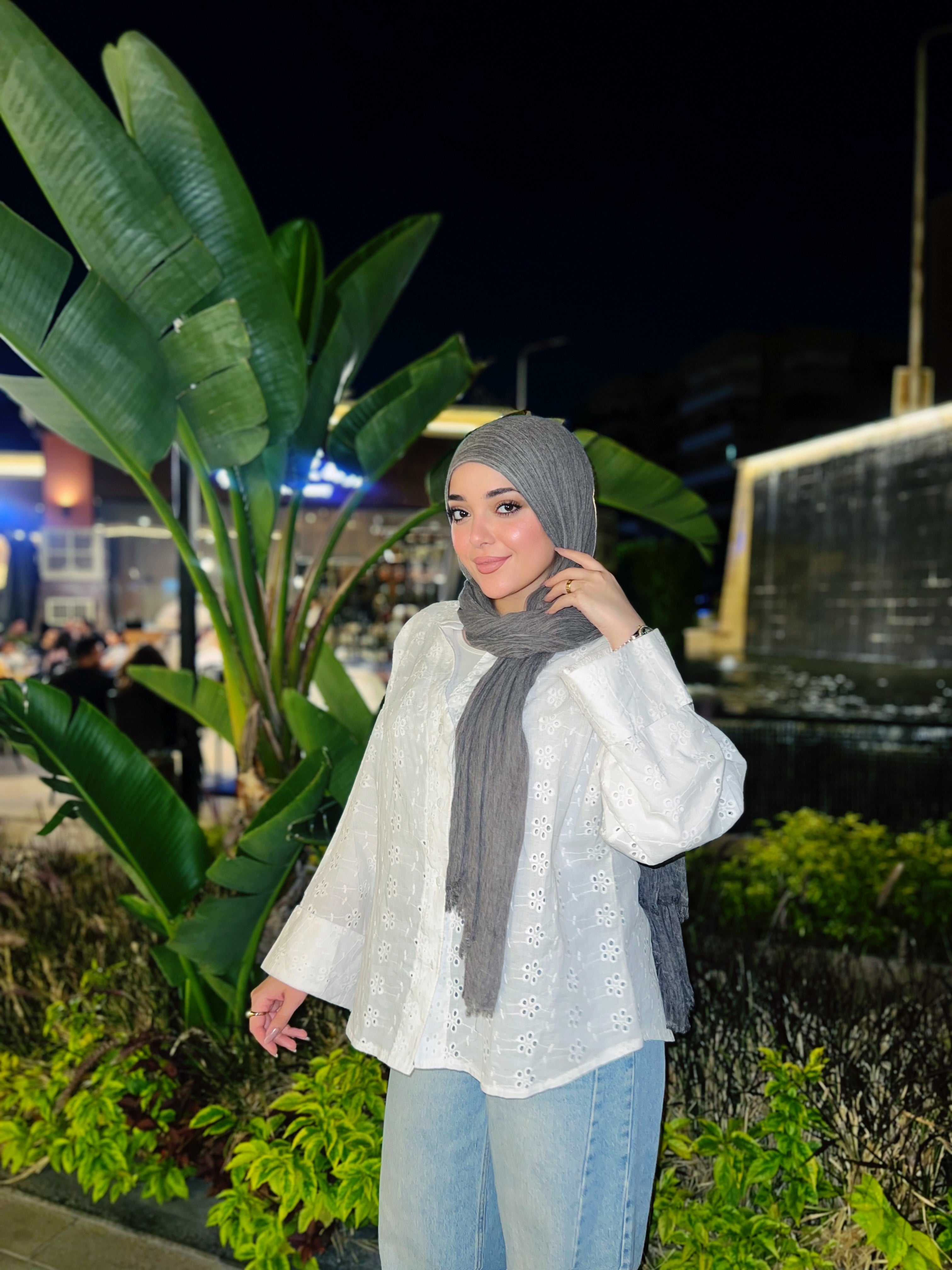 White Broderie Blouse