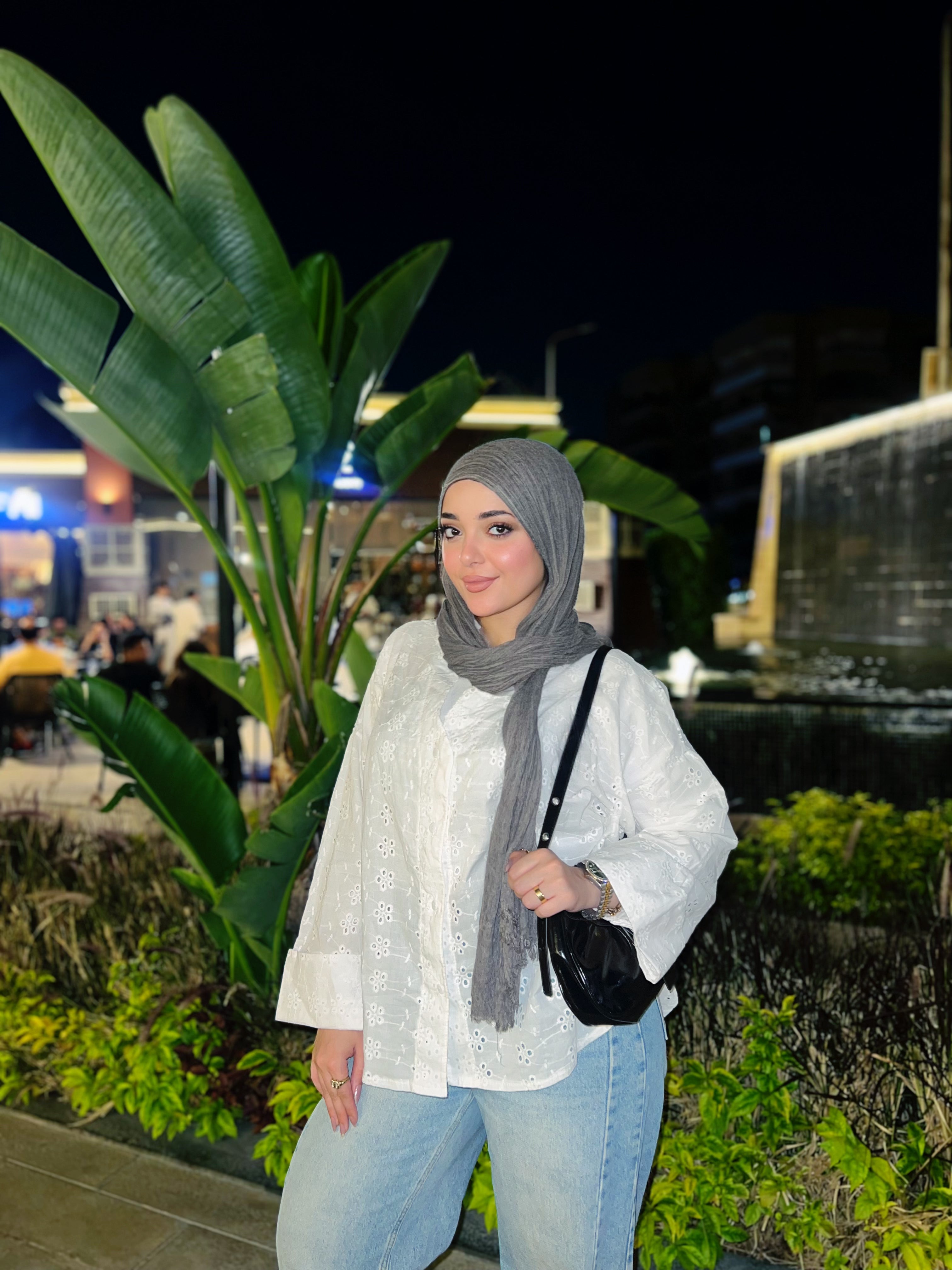 White Broderie Blouse
