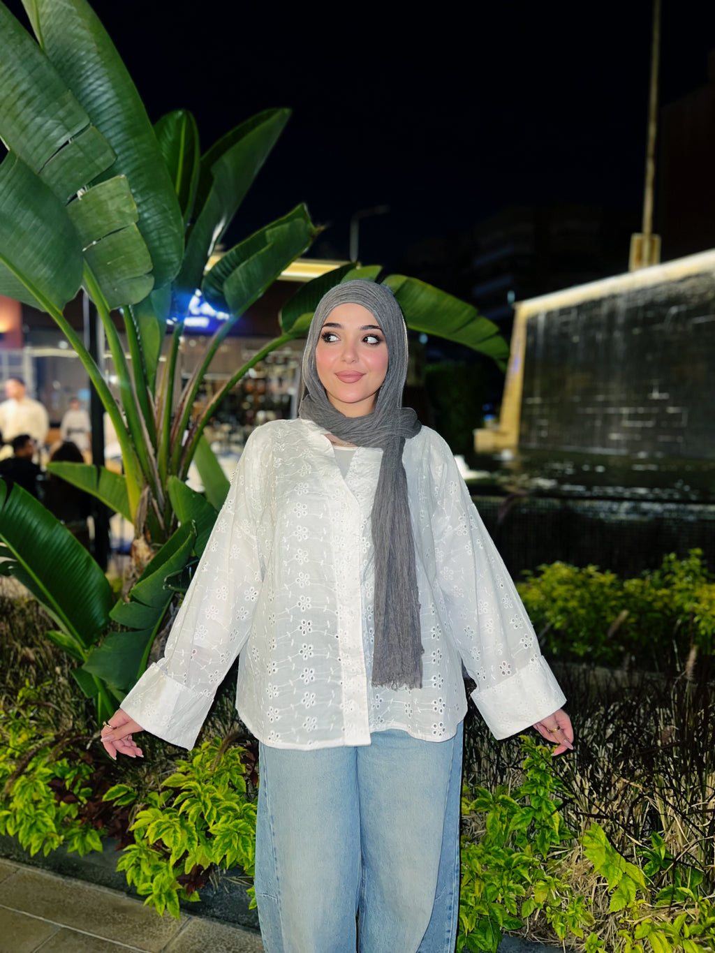 White Broderie Blouse