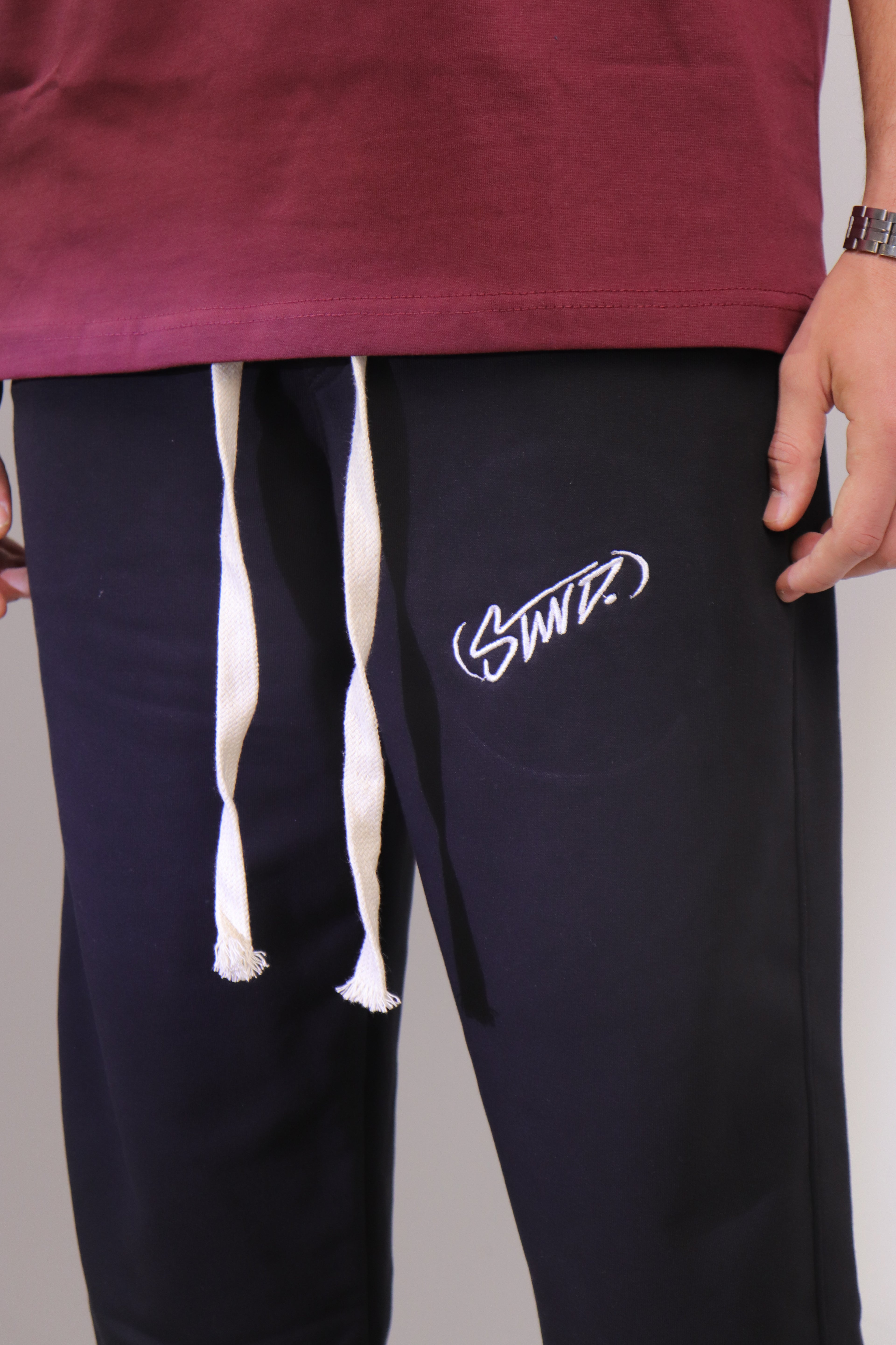black sweatpants