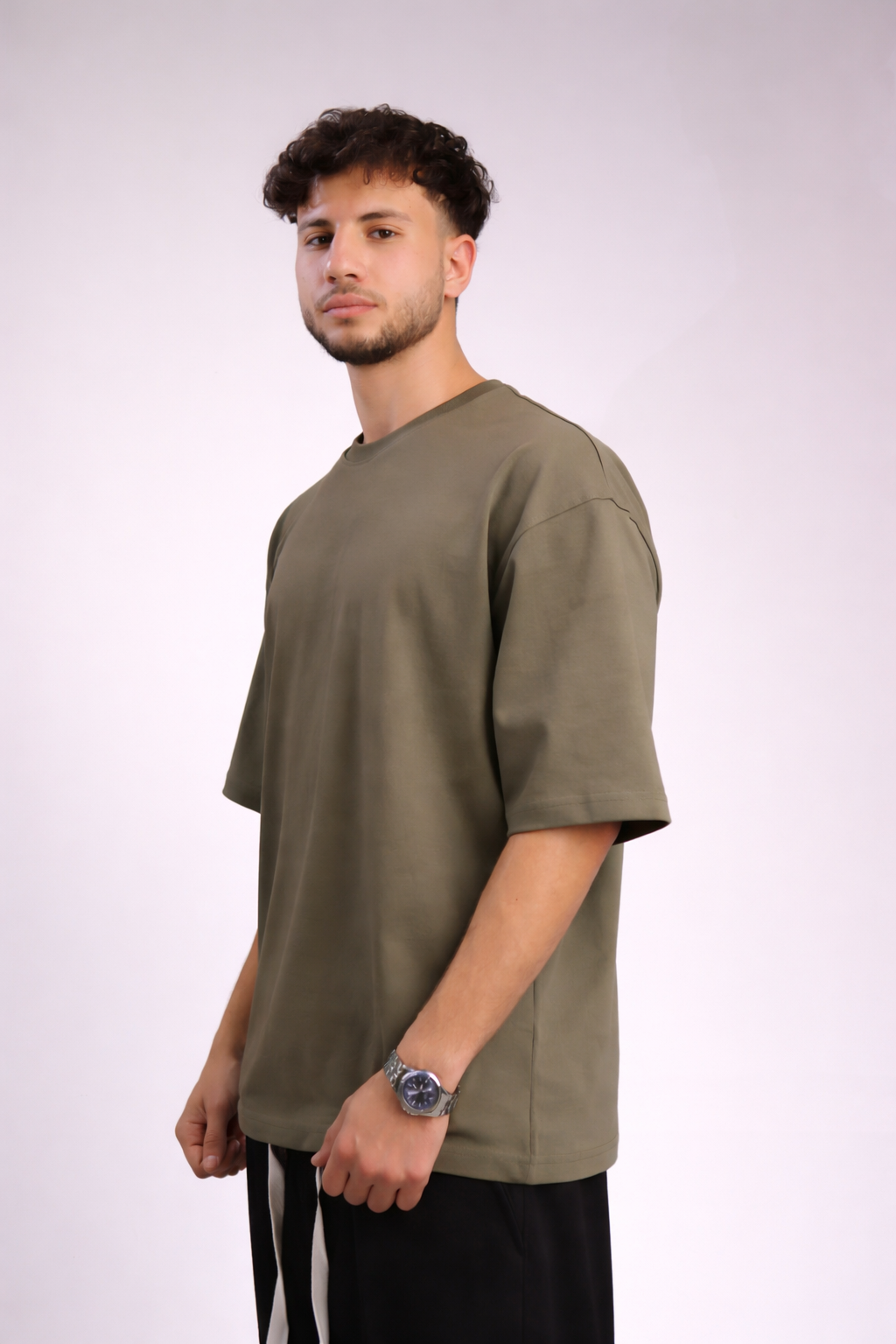 olive oversized T-shirt
